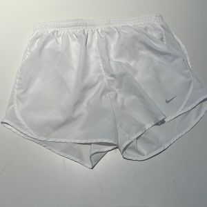Nike girls white athletic shorts